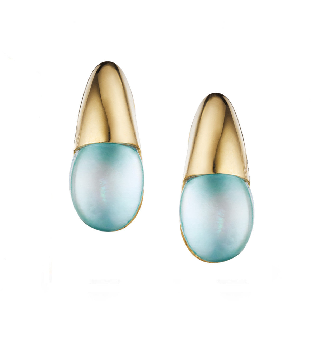 COLLEZIONE GOCCIOLINE ORECCHINI - ORO 18KT - AGATA VERDE