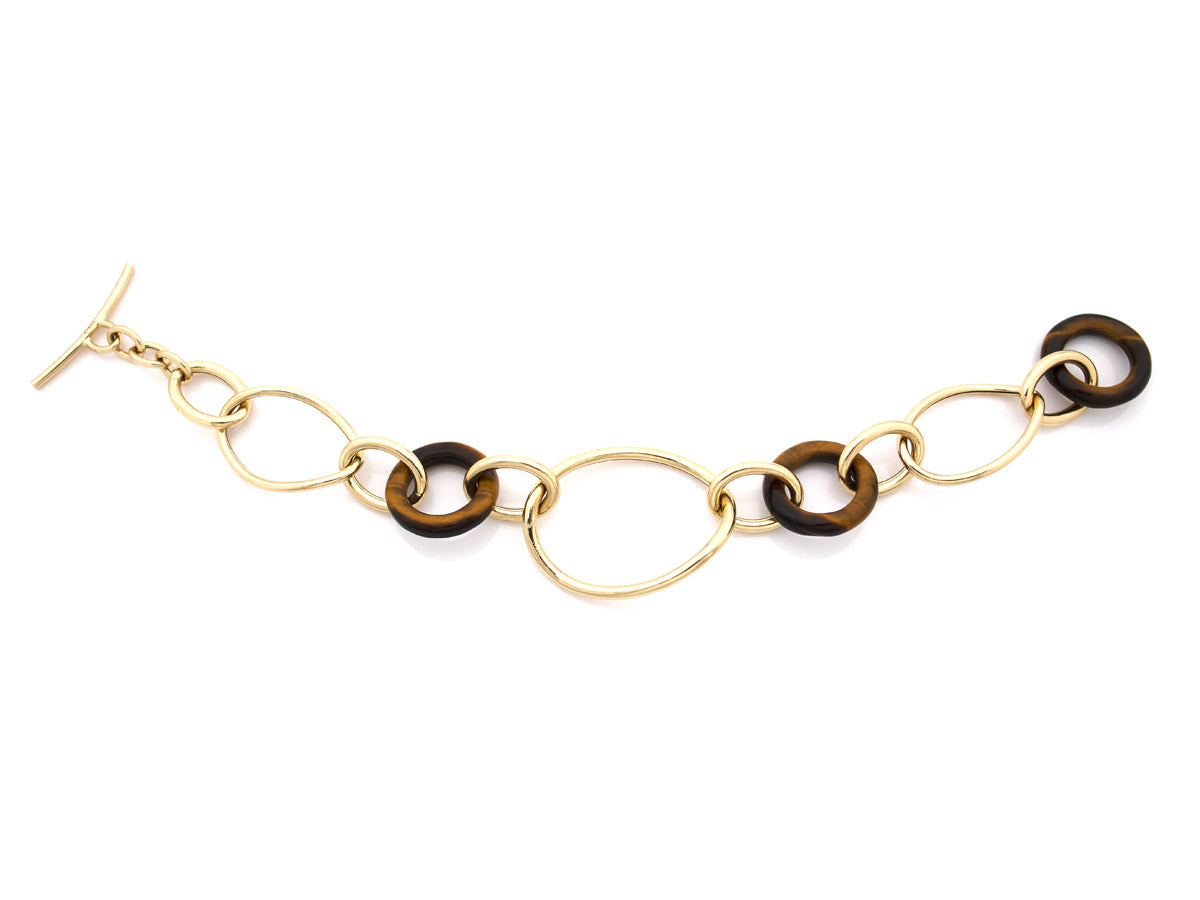 STELLA COLLECTION 18KT GOLD BRACELET - TIGER EYE