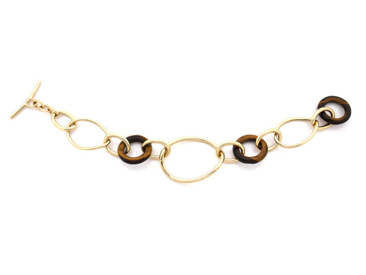 COLLEZIONE STELLA - BRACCIALE IN ORO GIALLO 18KT - TIGER EYE