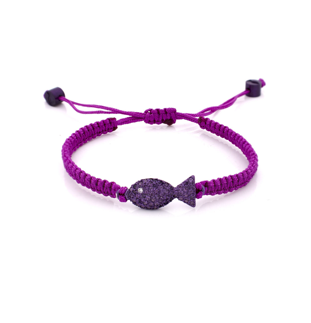 "PESCIOLINI" - ARGENTO E ZAFFIRI ROSA - BRACCIALE