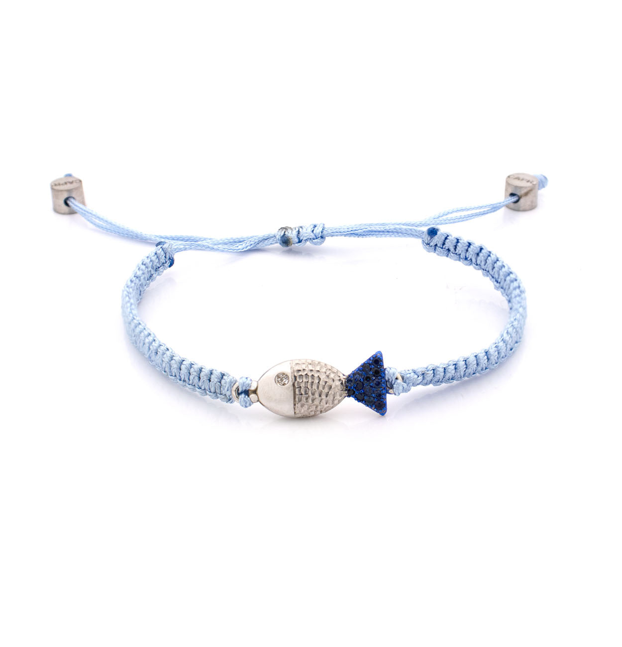 "PESCIOLINI" - STERLING SILVER AND BLUE SAPPHIRES - BRACELET