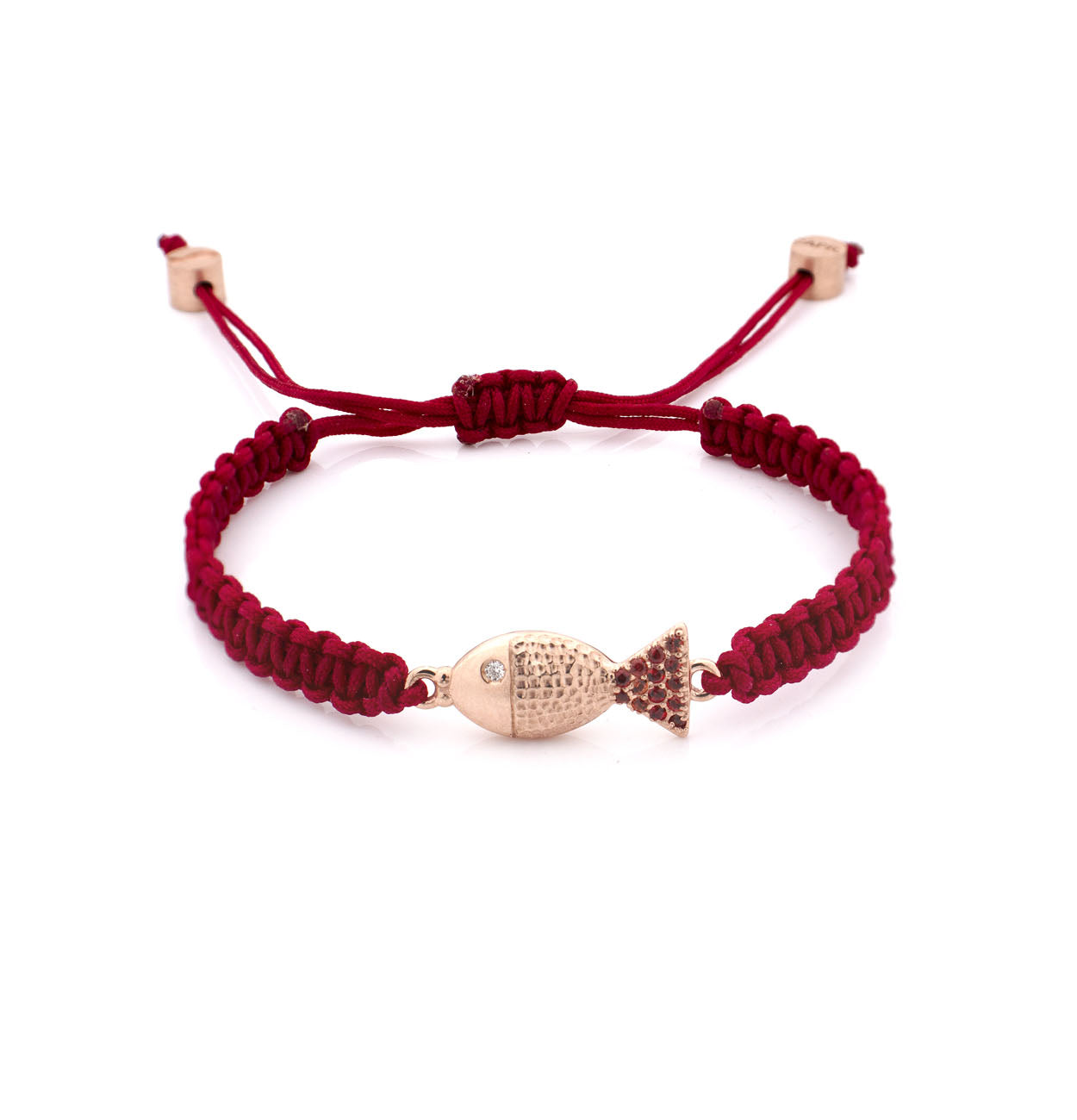 "PESCIOLINI" - STERLING SILVER AND ORANGE SAPPHIRES - BRACELET