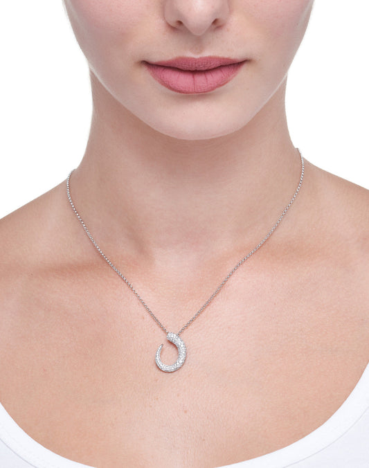 COLLANA COLLEZIONE GOCCE DIAMANTI BIANCHI - 18KT ORO BIANCO