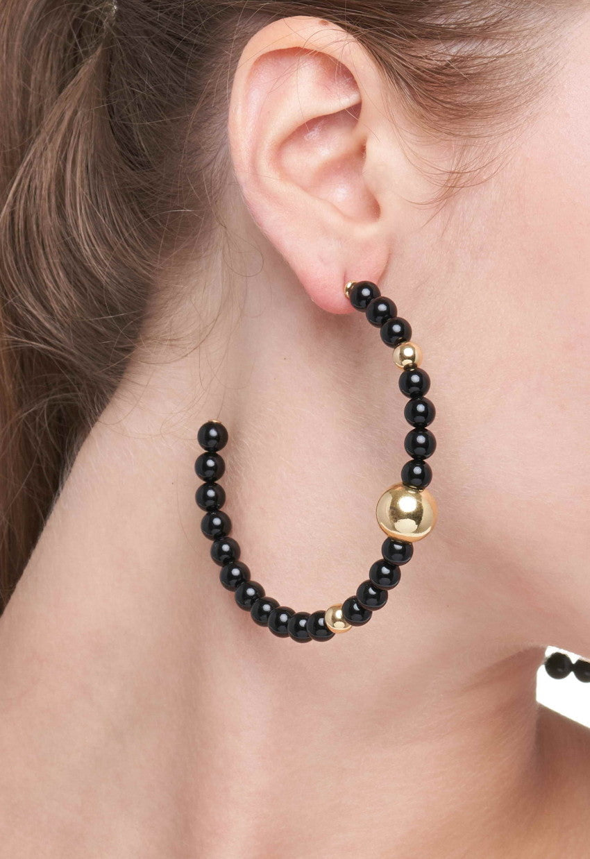BARBARELLA COLLECTION EARRINGS - ORO 18KT - ONICE