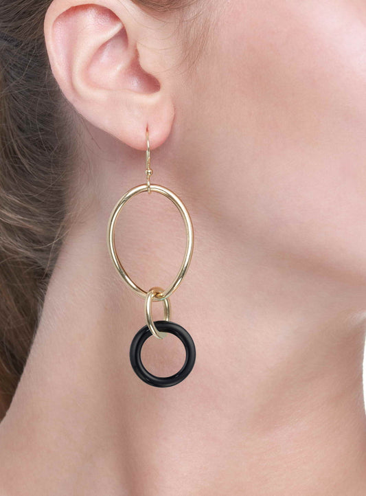 STELLA COLLECTION - 18KT GOLD - ONYX LINKS