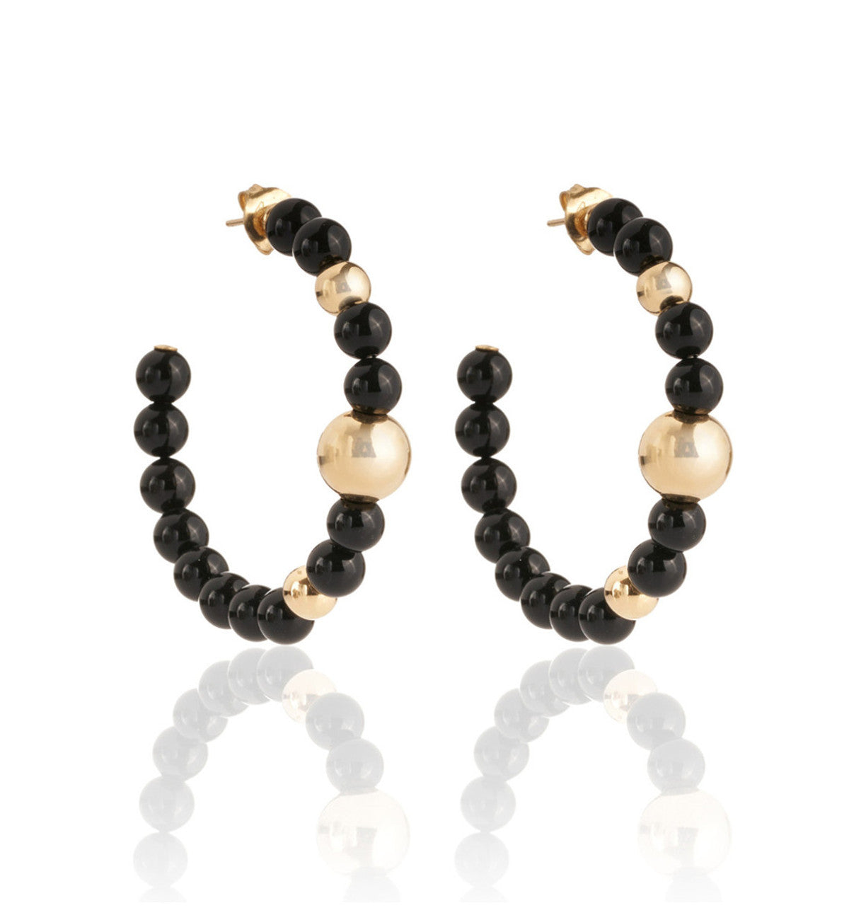 ORECCHINI COLLEZIONE BARBARELLA - ORO 18KT - ONICE