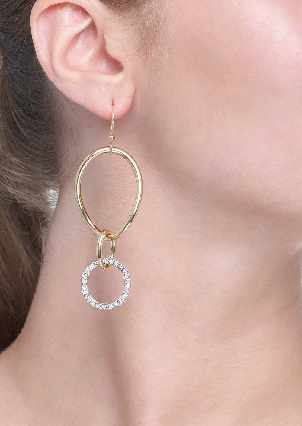 18KT GOLD STELLA COLLECTION - WHITE DIAMONDS - SMALL