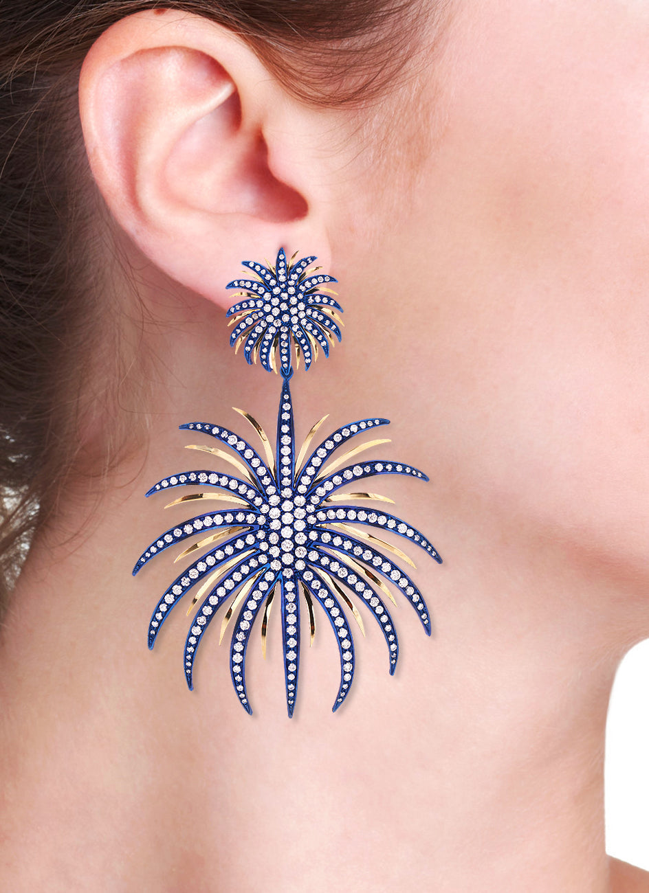 FUOCHI D'ARTIFICIO - ORO 18KT - TITANIO BLU