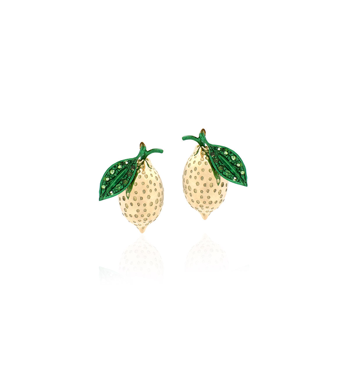 "LOVE LEMONS" - 18KT GOLD - STUD EARRINGS
