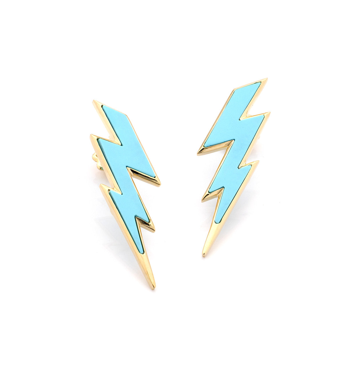 "FULMINI" - ORO GIALLO 18KT/TURCHESE