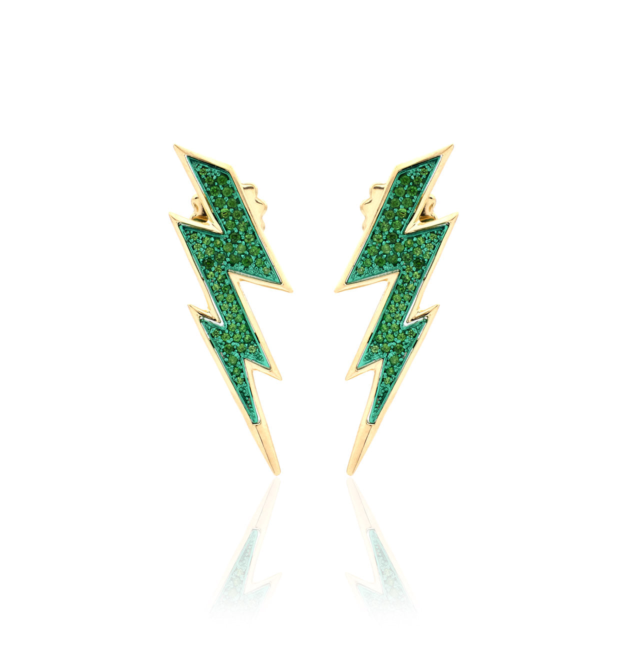 "FULMINI" - 18KT YELLOW GOLD/ TSAVORITE