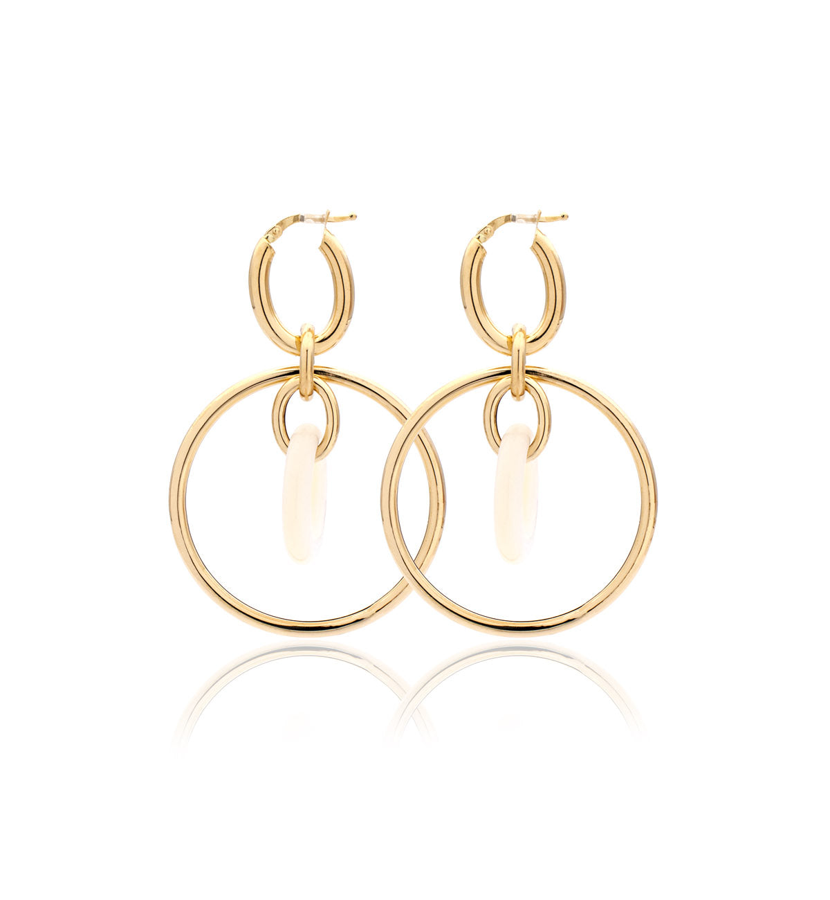 "ORBITE" - 18KT YELLOW GOLD - MOTHER OF PEARL LINKS