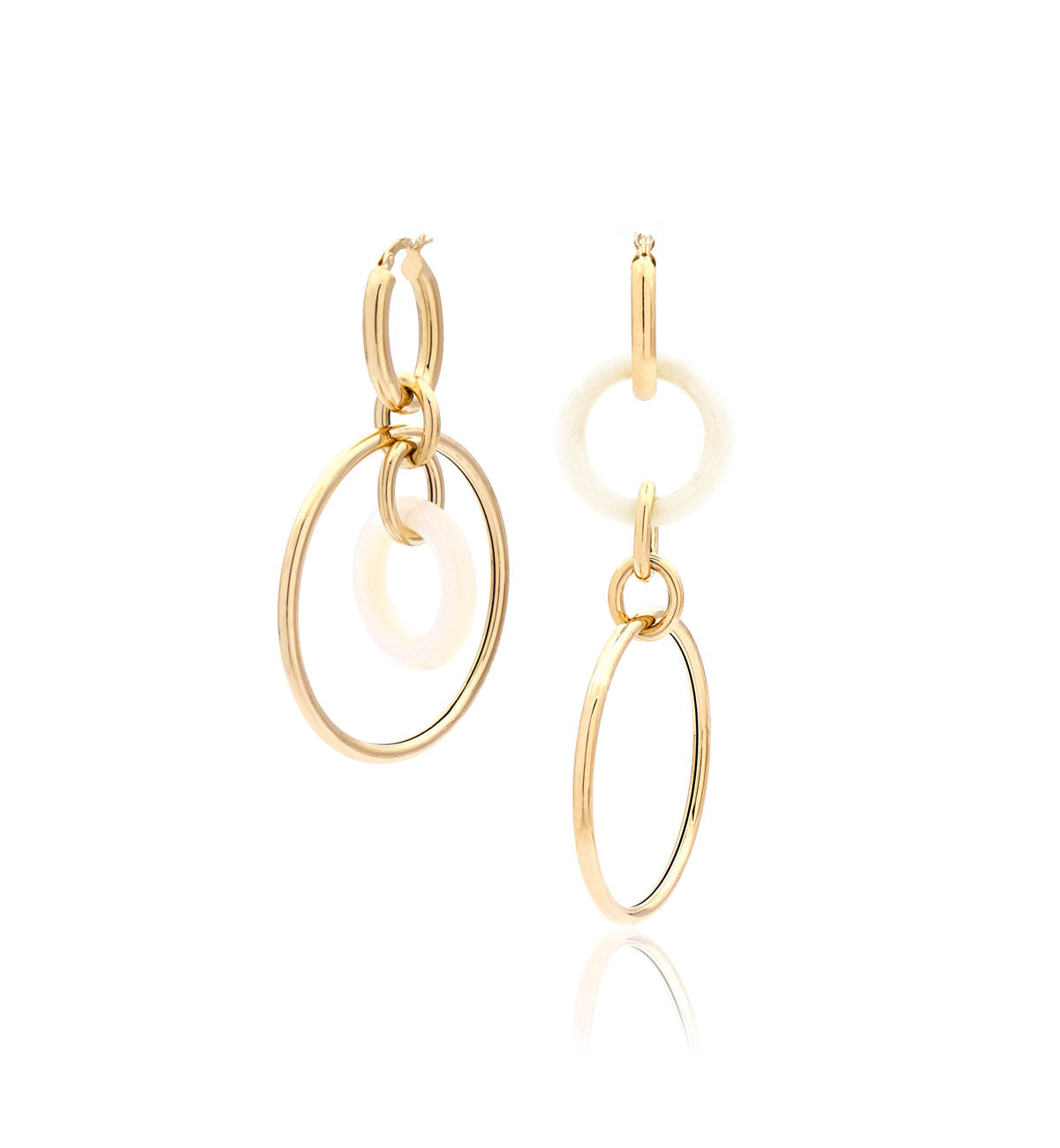"ORBITE" - 18KT YELLOW GOLD - MOTHER OF PEARL LINKS