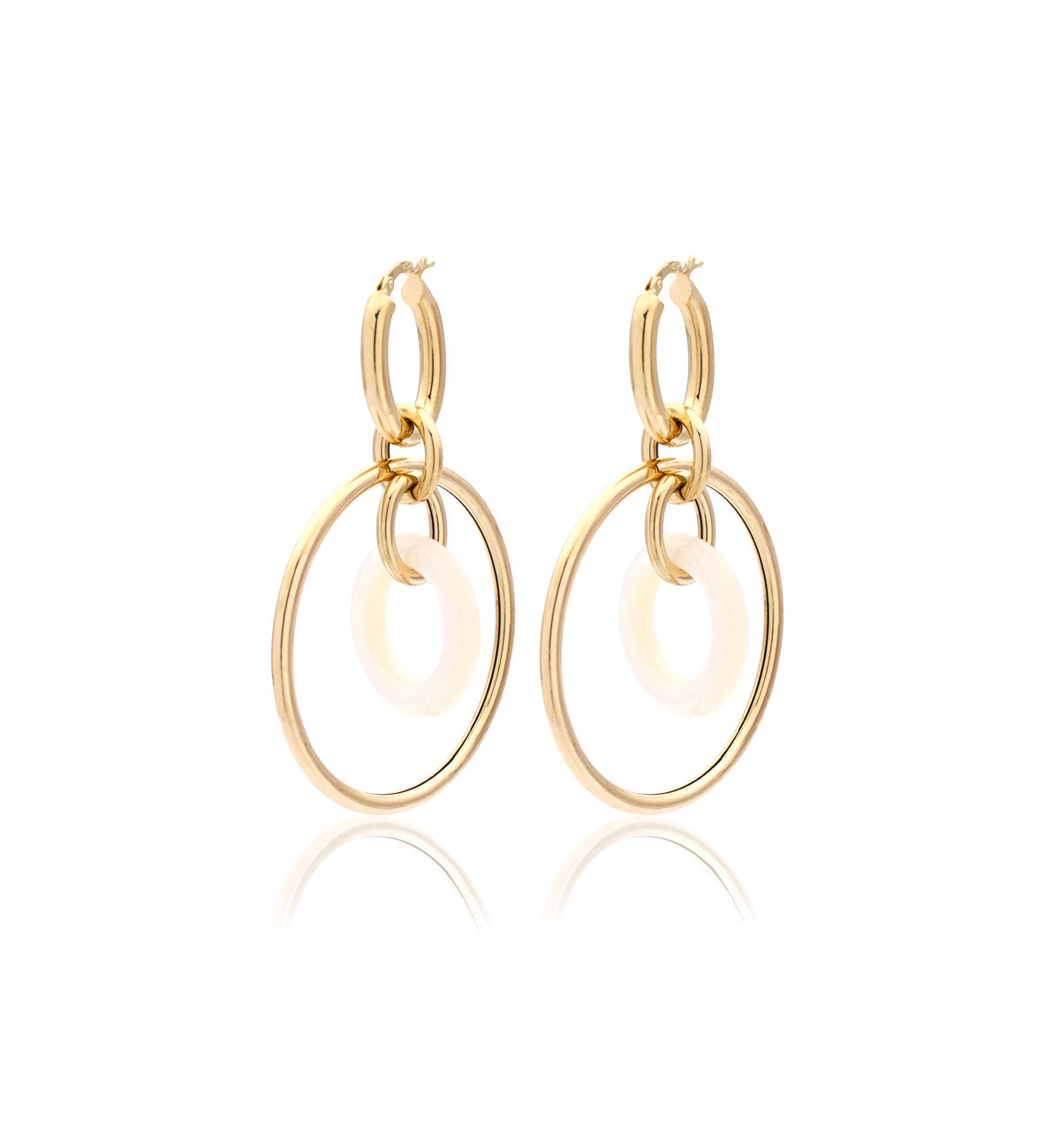 "ORBITE" - 18KT YELLOW GOLD - MOTHER OF PEARL LINKS
