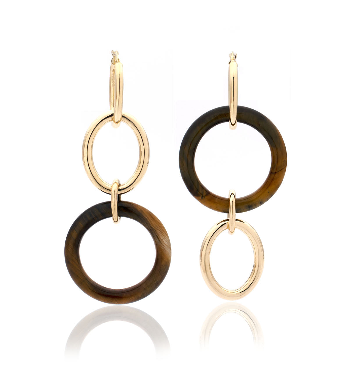 MAMA COLLECTION 18KT YELLOW GOLD - TIGER EYE - LARGE