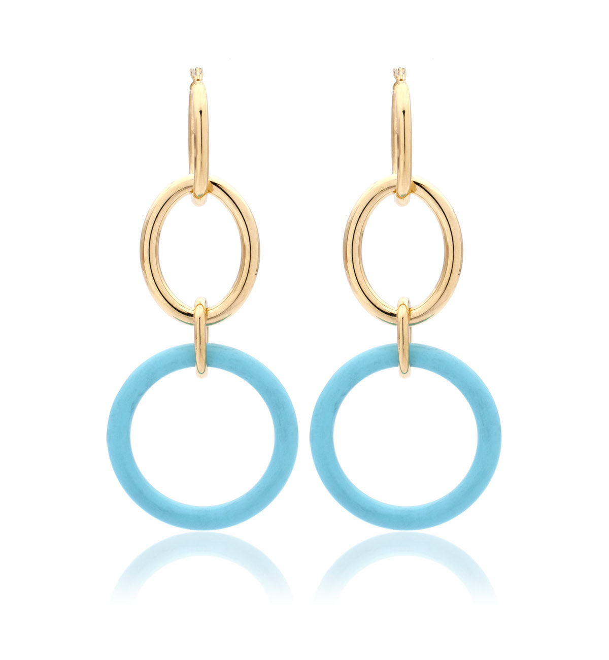 MAMA COLLECTION 18KT YELLOW GOLD - TURQUOISE - LARGE