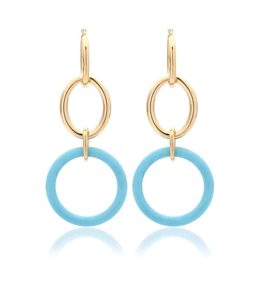 COLLEZIONE MAMA, ORO GIALLO 18KT - TURCHESE - GRANDI