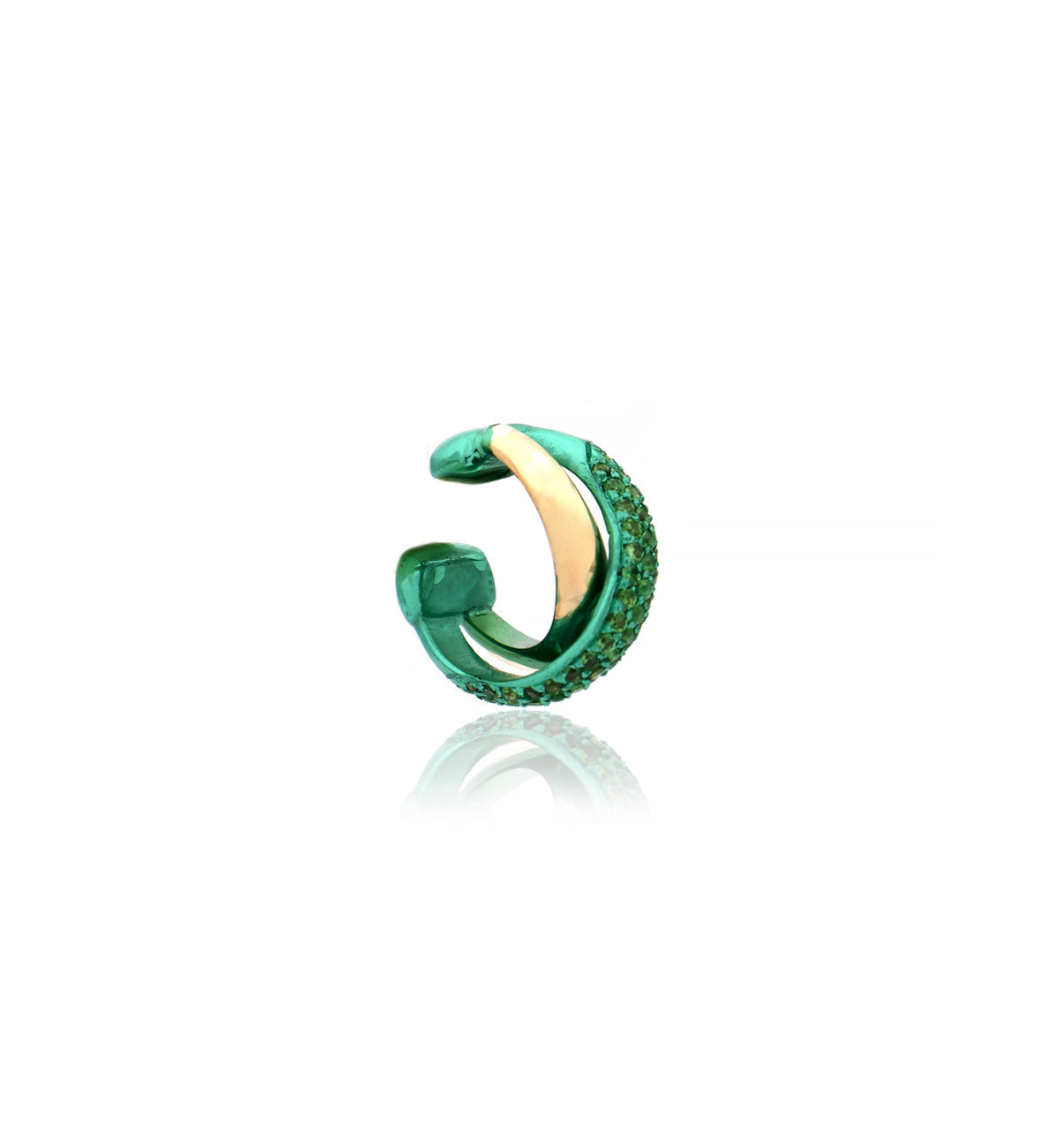 "MARJ" - EAR CUFFS - 18KT GOLD - TSAVORITE