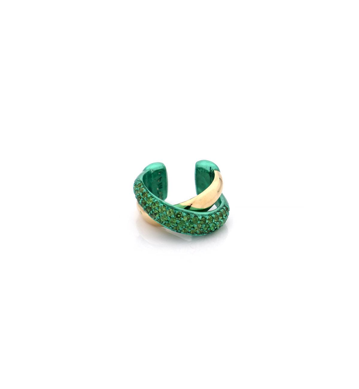 "MARJ" - EAR CUFFS - 18KT GOLD - TSAVORITE