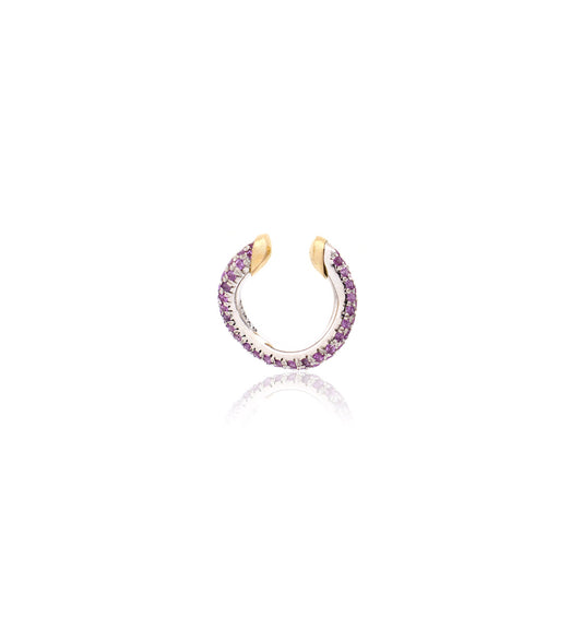 "MARJ" - EAR CUFFS - ORO 18KT - ZAFFIRI ROSA
