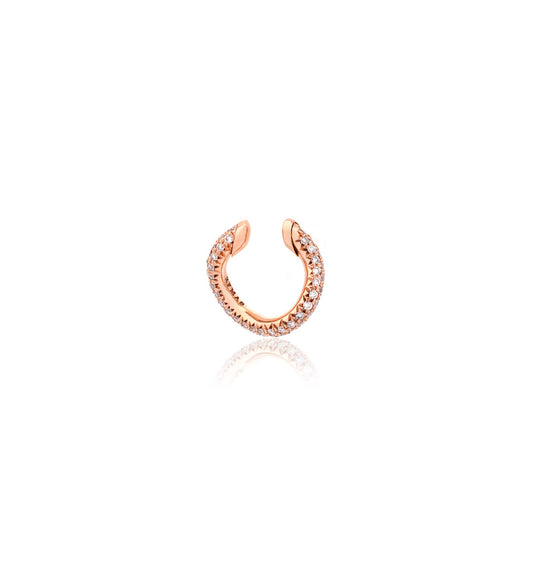 "MARJ" - EAR CUFFS - ORO ROSA 18KT - DIAMANTI BIANCHI