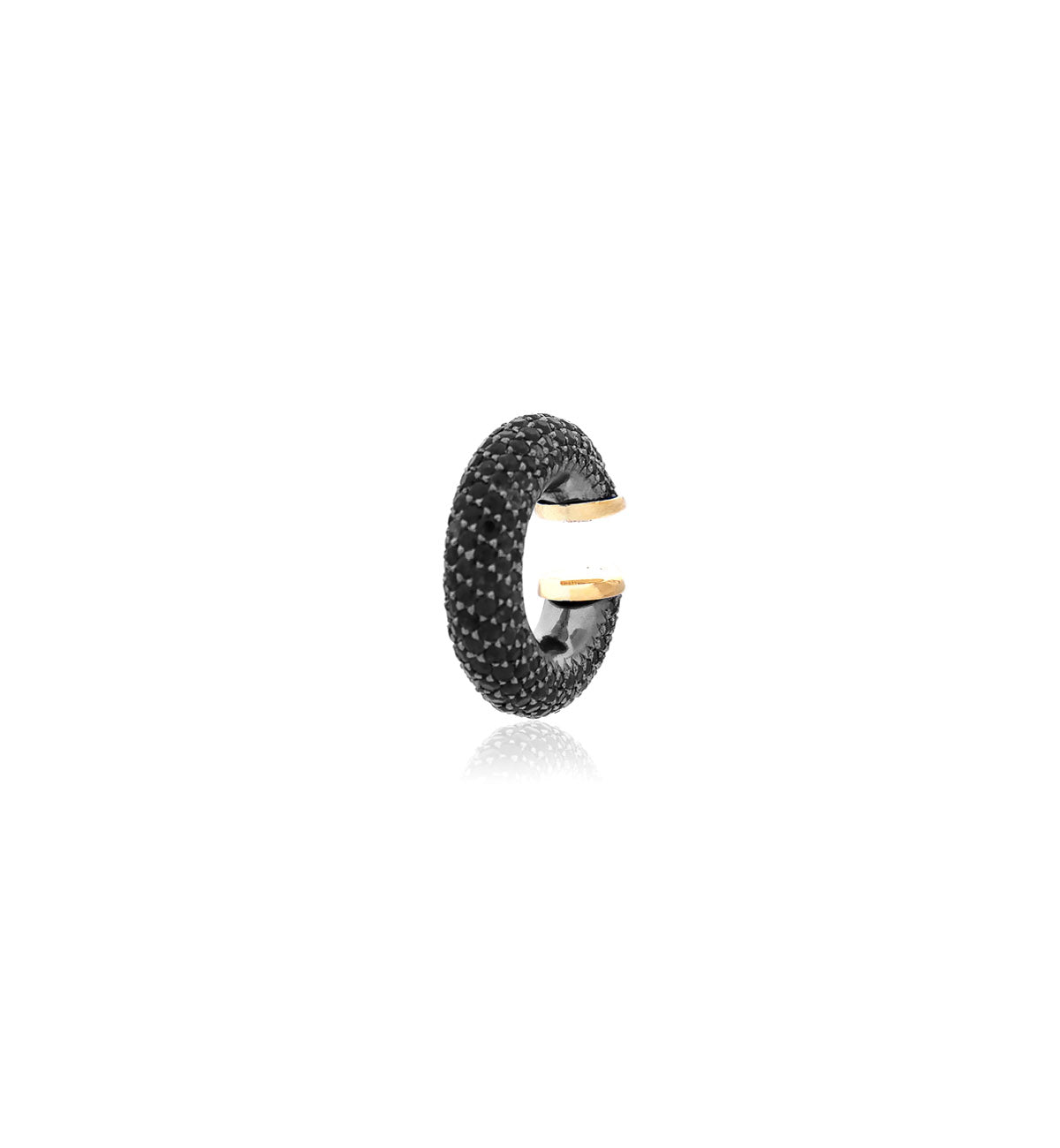 "MARJ" - EAR CUFFS - 18KT GOLD - BLACK SAPPHIRES