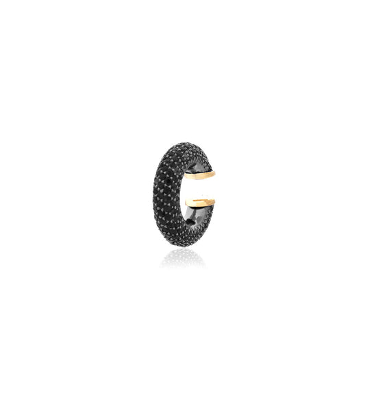 "MARJ" - EAR CUFFS - ORO 18KT - ZAFFIRI NERI