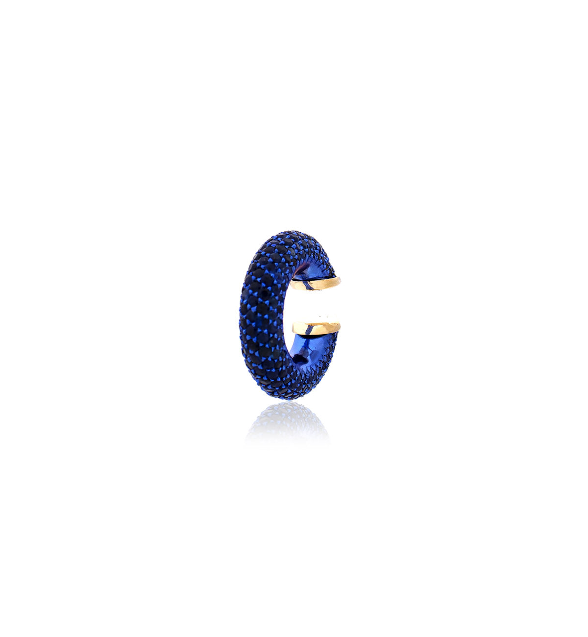 "MARJ" - EAR CUFFS - 18KT GOLD - BLUE SAPPHIRES
