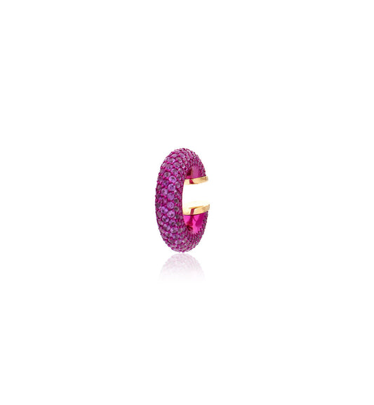 "MARJ" - EAR CUFFS - ORO 18KT - ZAFFIRI ROSA