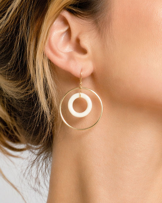 "ORBITE CAPRI" - ORO GIALLO 18KT - LINKS IN MADREPERLA