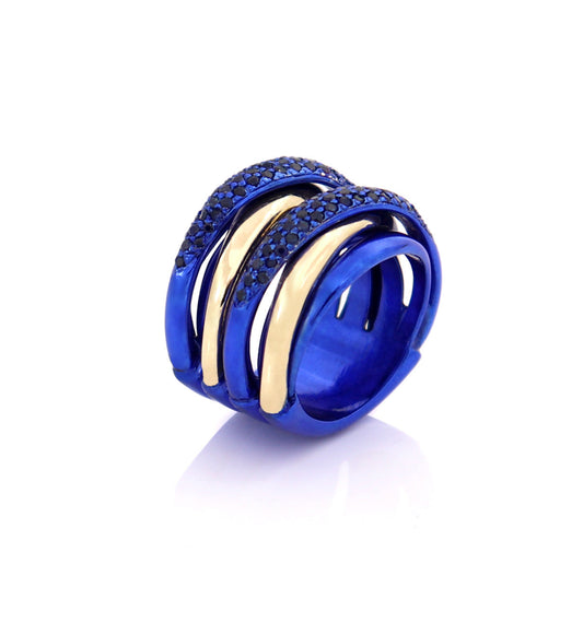 "LIZZY" - ORO 18KT - ZAFFIRI BLU