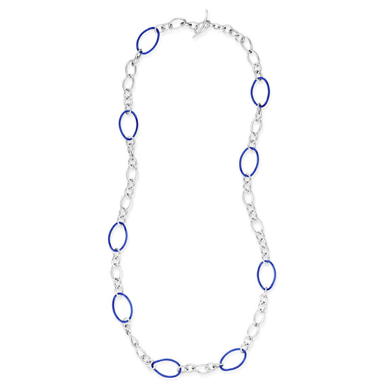 COLLEZIONE STELLA COLLANA ARGENTO - BLU COBALTO