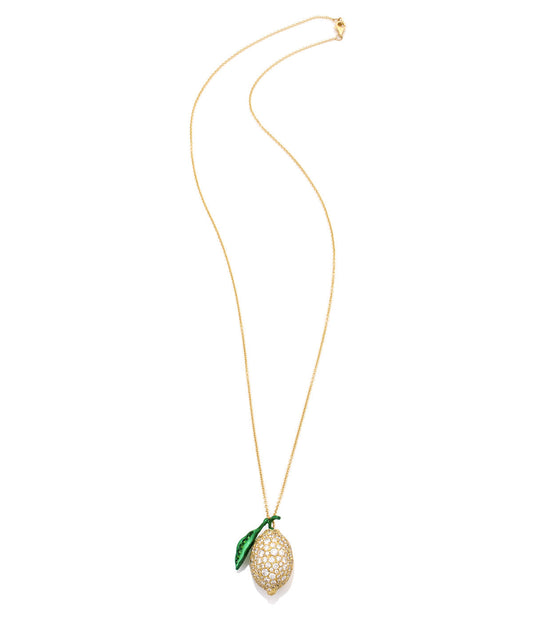 "LOVE LEMONS" - ORO 18KT - DIAMANTI BIANCHI - COLLANA - GRANDE