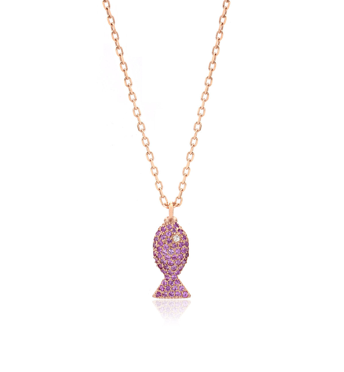 "PESCIOLINI" - STERLING SILVER AND PINK SAPPHIRES