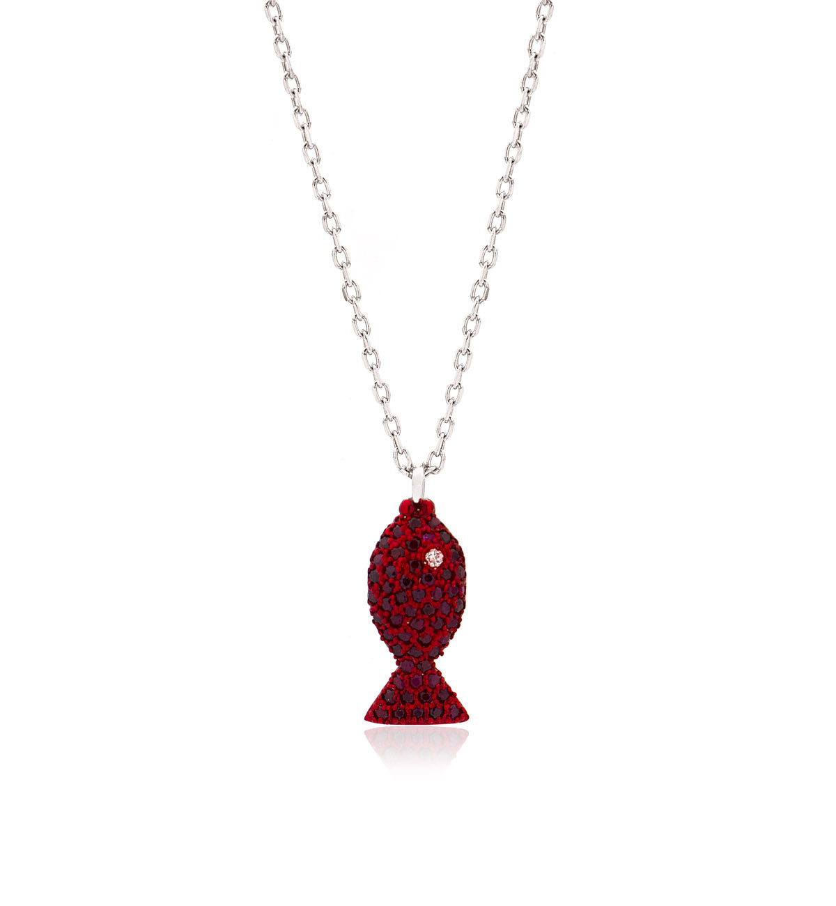 "PESCIOLINI" - STERLING SILVER AND RUBIES