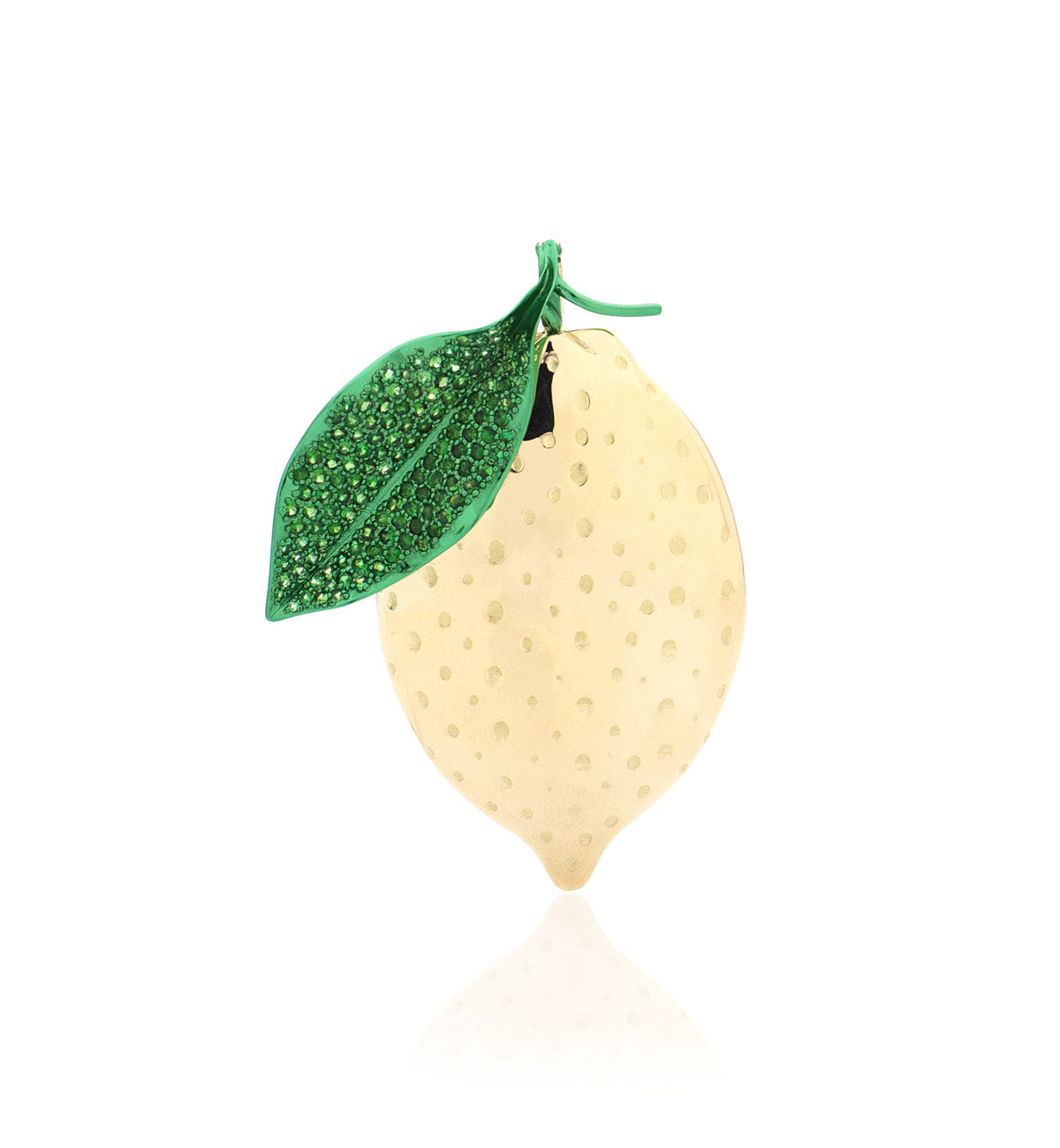 "LOVE LEMONS" - 18KT GOLD - TSAVORITES - PENDANT - EX-LARGE