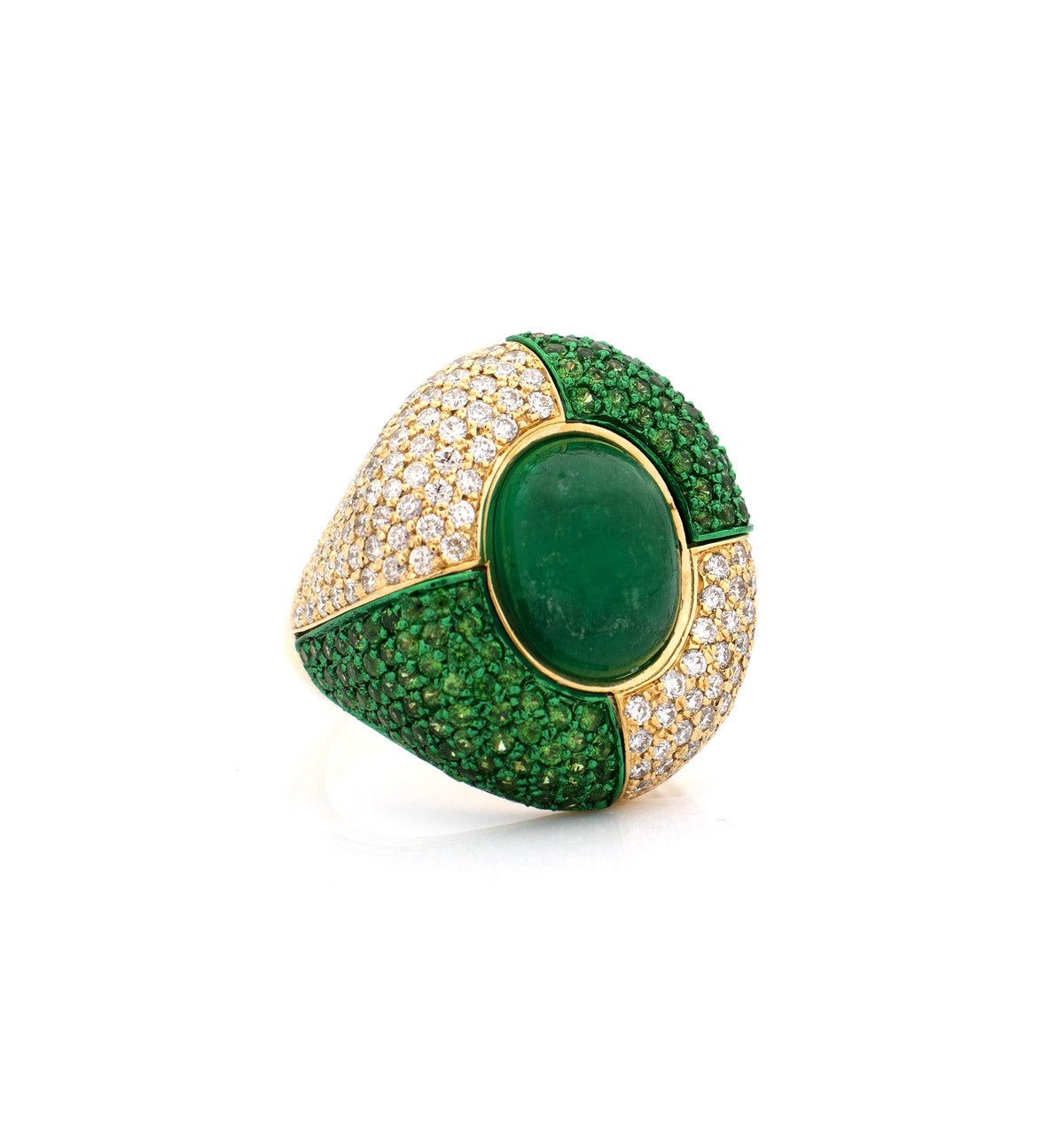 "JAW BREAKER" 18KT YELLOW GOLD