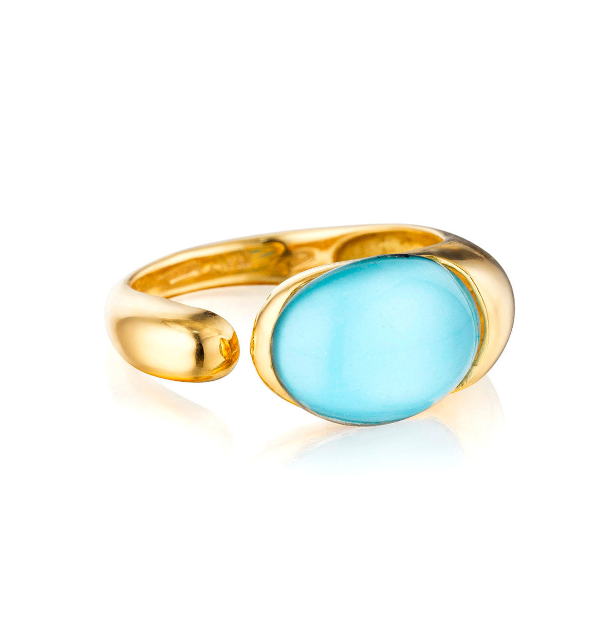 COLLEZIONE GOCCIOLINE ANELLO - ORO 18KT - TURCHESE