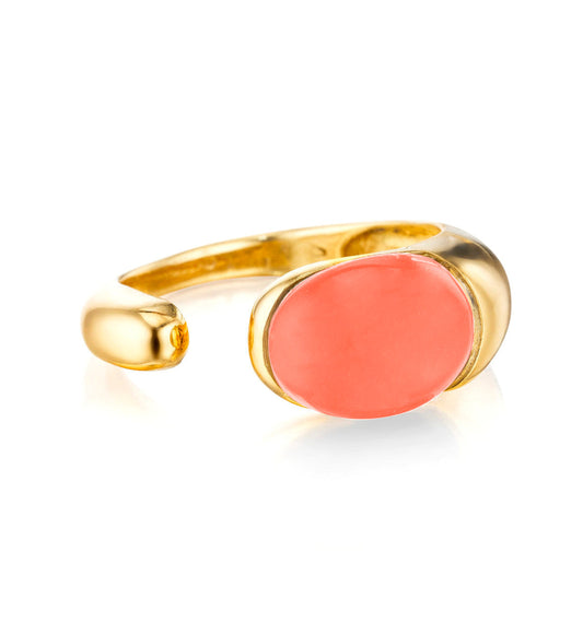 COLLEZIONE GOCCIOLINE ANELLO - ORO 18KT - AGATA ROSSA