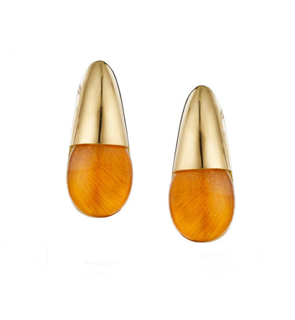 COLLEZIONE GOCCIOLINE ORECCHINI - ORO 18KT - TIGER EYE