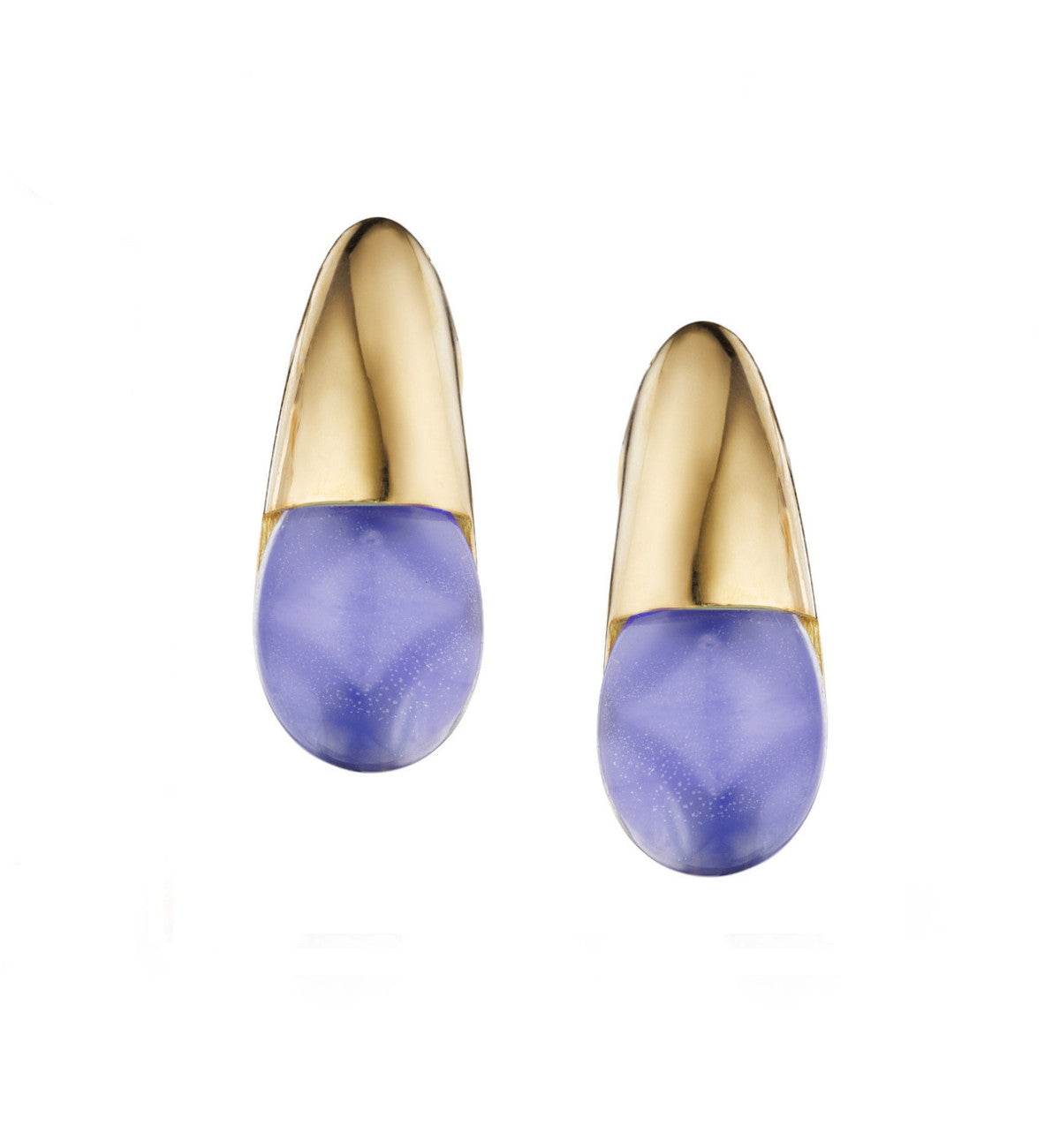 COLLEZIONE GOCCIOLINE ORECCHINI - ORO 18KT - AGATA BLU