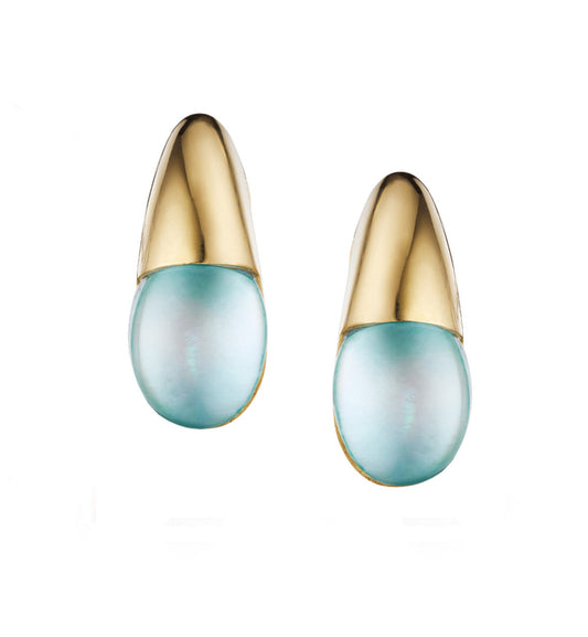 COLLEZIONE GOCCIOLINE ORECCHINI - ORO 18KT - AGATA VERDE