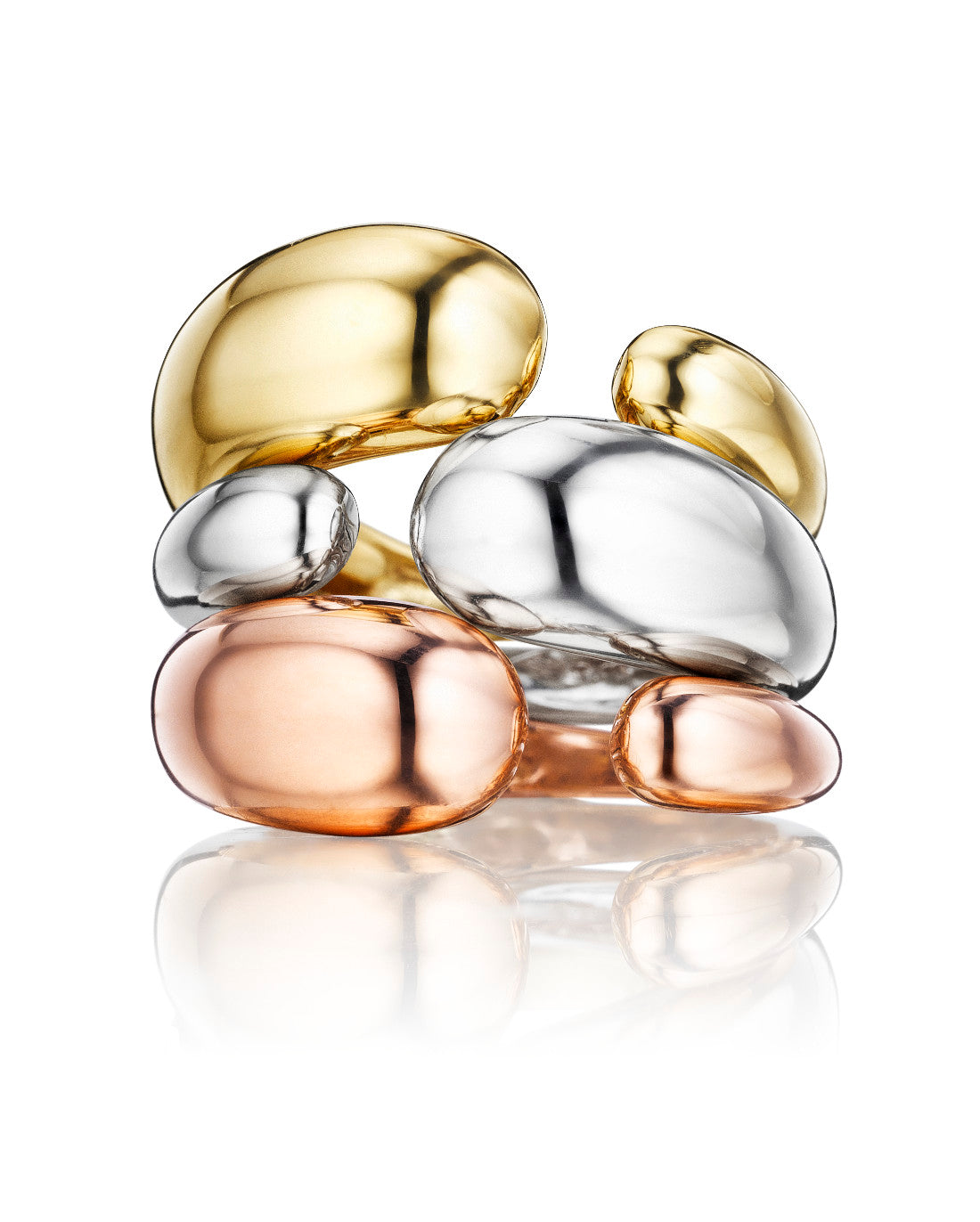ANELLO COLLEZIONE GOCCE - ORO ROSA 18KT