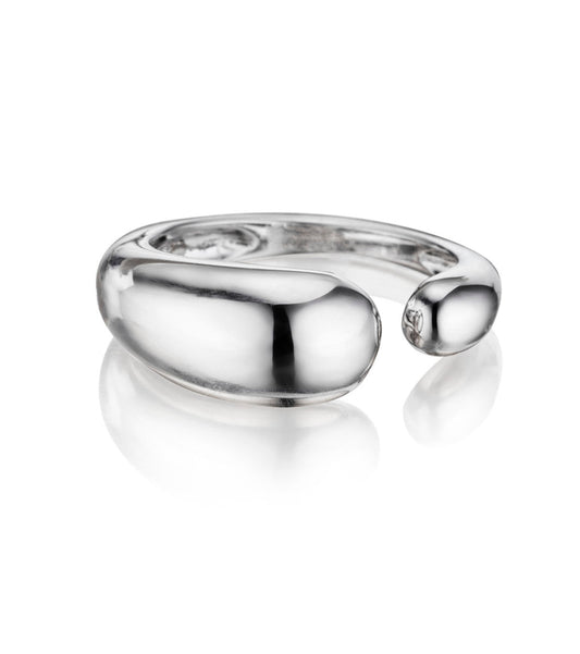 GOCCE COLLECTION RING - 18KT WHITE GOLD