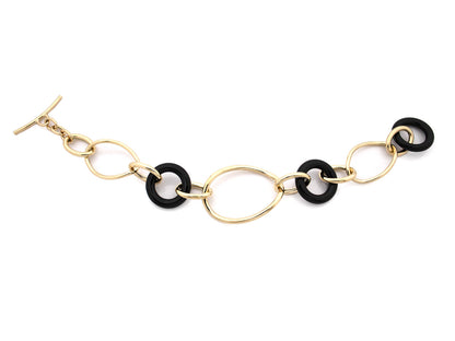 COLLEZIONE STELLA - BRACCIALE IN ORO GIALLO 18KT - ONICE