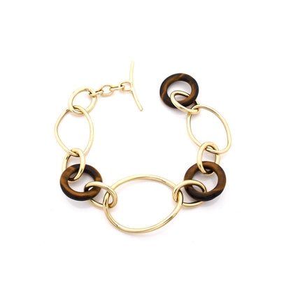 COLLEZIONE STELLA - BRACCIALE IN ORO GIALLO 18KT - TIGER EYE