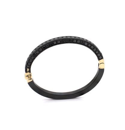 "HUSBAND'S CUFF" - ORO 18KT - NERO