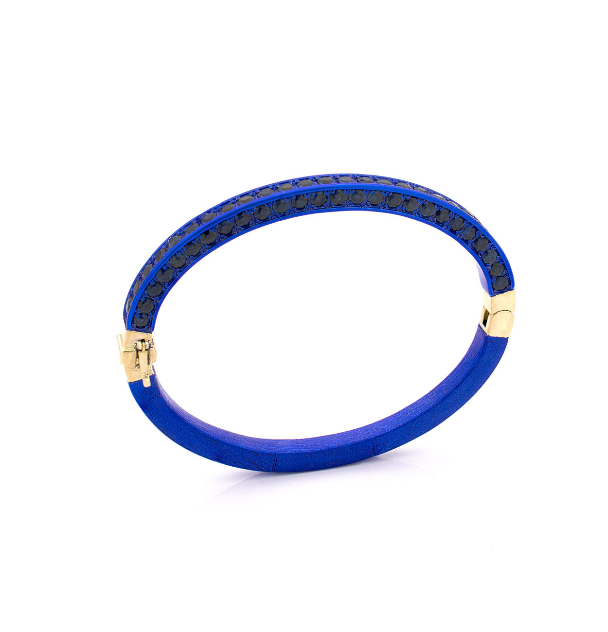 "HUSBAND'S CUFF" - 18KT GOLD - BLUE