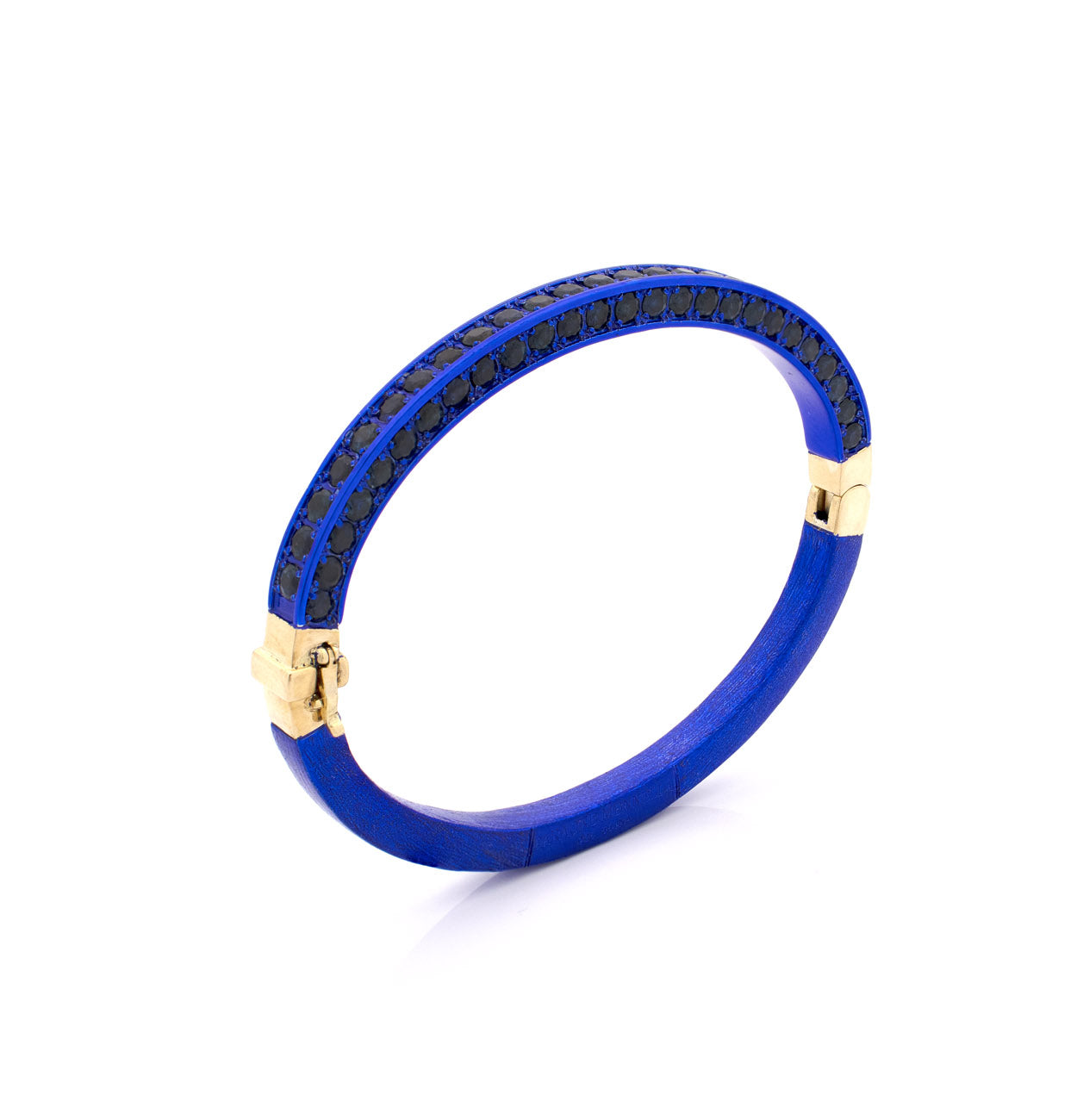"HUSBAND'S CUFF" - 18KT GOLD - BLUE