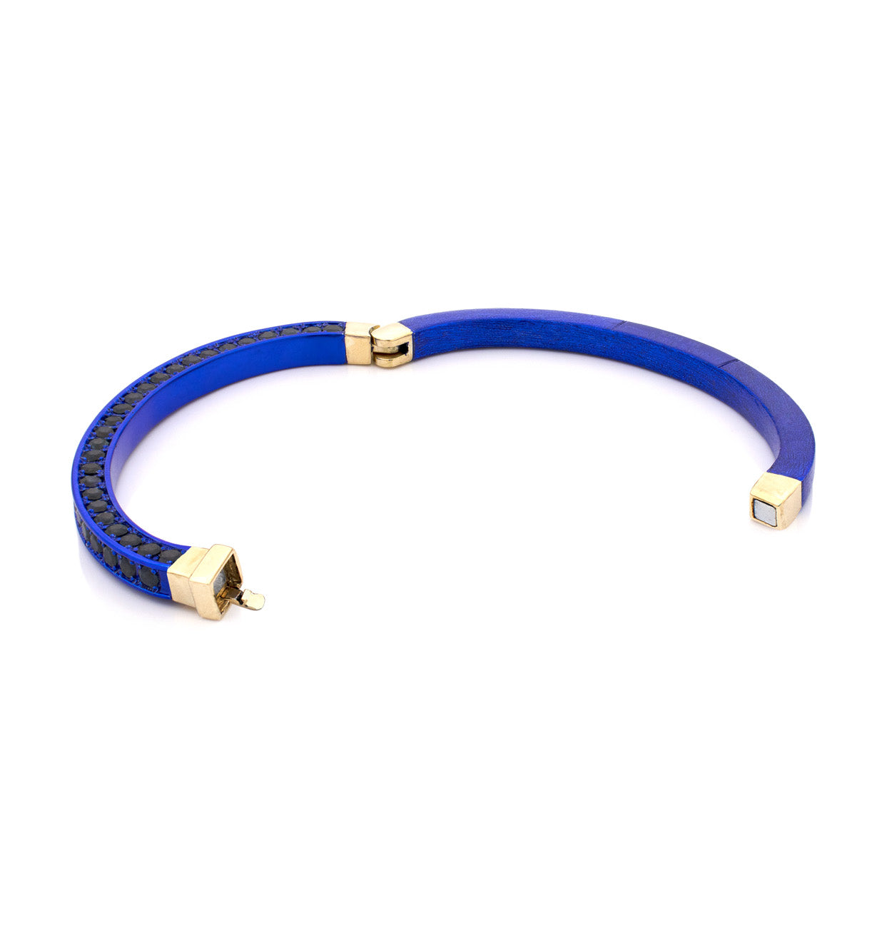 "HUSBAND'S CUFF" - 18KT GOLD - BLUE
